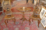 19th century chairs and gueridon