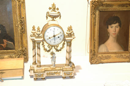 Louis XVI portico clock
