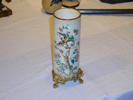 Longwy enamels roll-shaped vase
