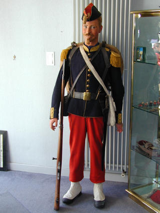 Mannequin de voltigeur d'infanterie modèle 1860