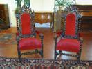 Louis XIII-style armchairs