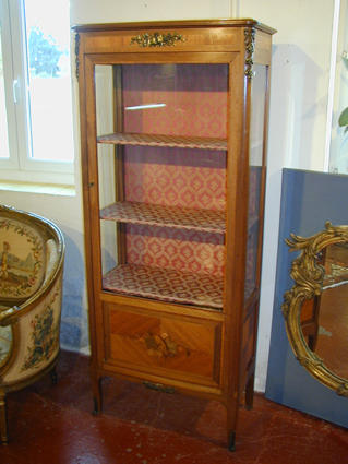 Louis XVI-style display cabinet