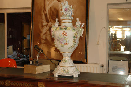 Big German porcelain vase