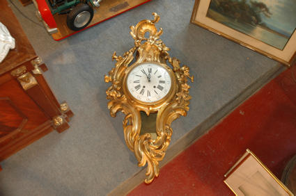 Big Rocaille-style wall clock