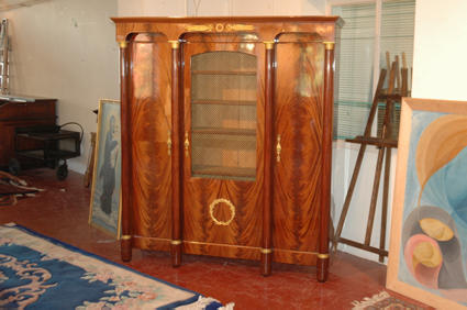 Empire-style bookcase