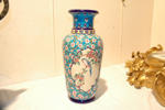 Longwy enamels vase