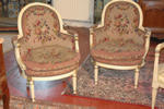 Louis XVI-style wing chairs