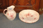 Sarreguemines pitcher and basin