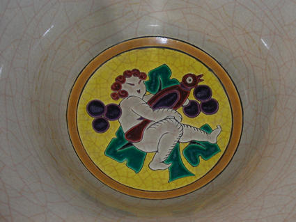 Longwy enamels bowl