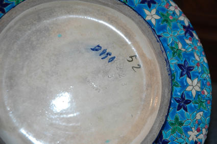 19th c. Longwy enamels well