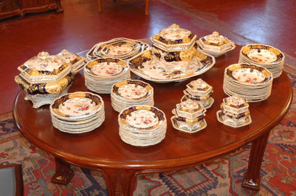 19th century porcelain dinner service