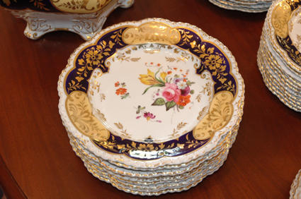 19th century porcelain dinner service