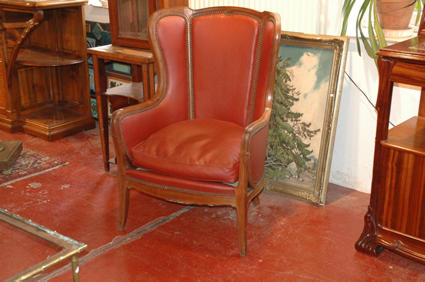 Art Nouveau wing chair