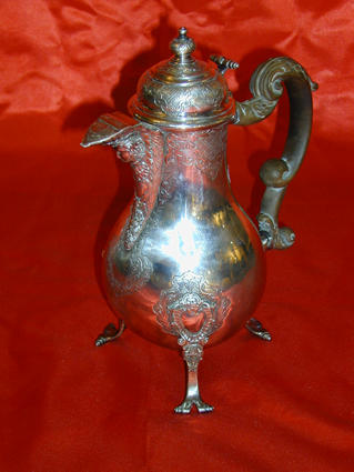 18th century silver jug