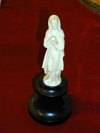 19th century ivory Virgin