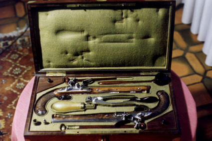 DELPIRE flint pistols set case