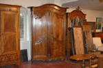 Late 18th century paper hat armoire