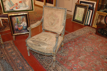 Louis XVI-style sofa and armchairs