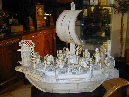 Big ivory boat