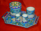 GIEN enamels smoker set