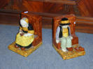 Quimper earthenware book ends