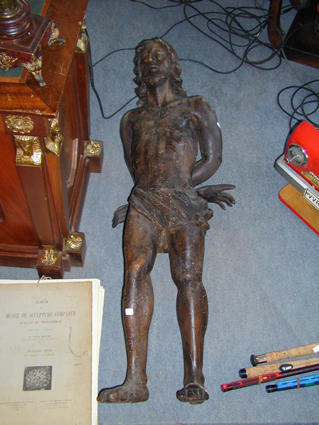 Sculpted wood Christ