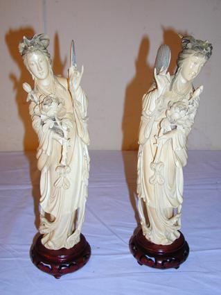 Two ivory women 