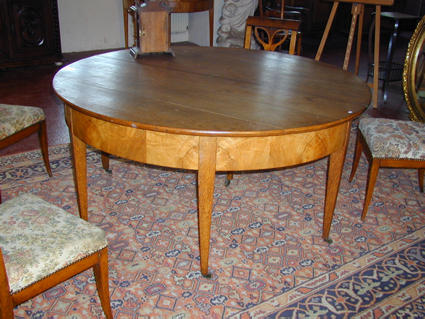 19th century half-moon table