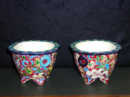 Longwy flowerpot holders