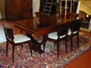 Mahogany table and 6 chairs