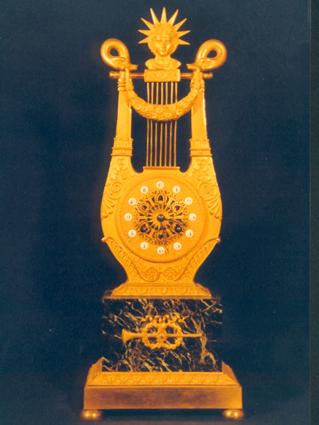 Pendule Lyre Empire