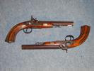 Pair of 19th century percussion pistols