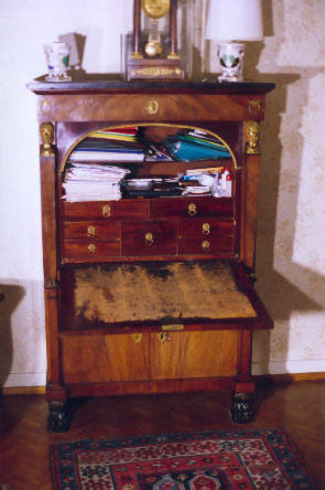 Empire secretaire and commode