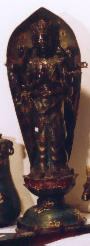 Goddess, cloisonne bronze