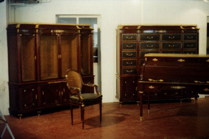 19th century 4-pieces desk set